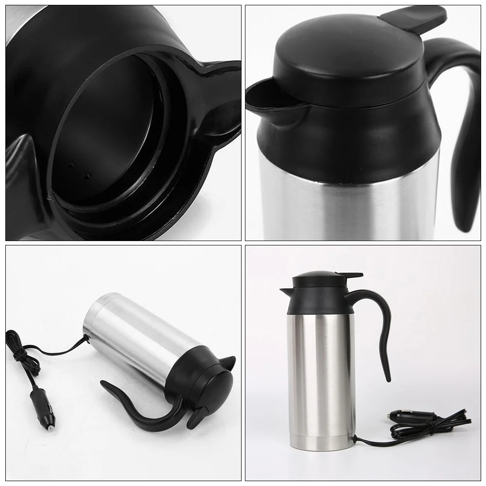 Anti-Scald Stainless Steel Electric Kettle for Vehicle Car USB Water Heater - £29.51 GBP