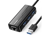 UGREEN USB 3.0 Hub Ethernet Adapter 10 100 1000 Gigabit Network Converte... - £30.01 GBP