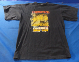 DISCONTINUED US ARMED FORCES MILITARY FREEDOM WORLD TOUR BLACK T SHIRT L... - £22.07 GBP