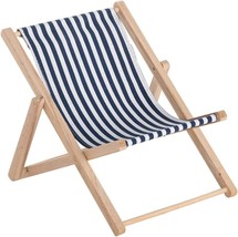 Beachcombers Navy Stripe Beach Chair Accent Decor, Novelty And Souvenir, Beach - £35.07 GBP