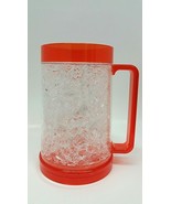 ( 1 ) BRAND NEW Freezer Mug - Double Wall Gel Frosty Mugs Orange 16 oz - $37.89 CAD