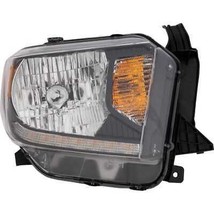 Headlight For 2018-2021 Toyota Tundra Right Side Black Halogen Clear Lens -CAPA - £251.06 GBP
