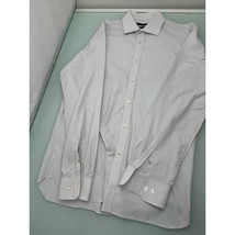 John Varvatos USA Men Dress Shirt Button Up Slim Fit 16.5 34/35 Large L - £19.44 GBP