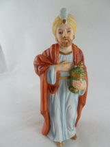 Homco Wise man Vintage Replacement Red Cloak #5216 Christmas Nativity piece - £15.78 GBP