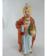 Homco Wise man Vintage Replacement Red Cloak #5216 Christmas Nativity piece - £15.57 GBP