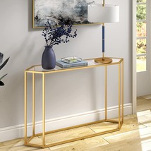 Hexagonal Console Table By Beck, 48&quot; Wide, In Brass. - £114.60 GBP