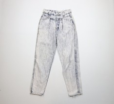 Vintage 80s 90s Streetwear Womens 26 Thrashed Acid Wash Tapered Leg Jean... - $555.09 MXN
