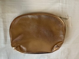 NORDSTROM Women&#39;s Metallic Beige Cosmetic Bag - e1012 - $4.36