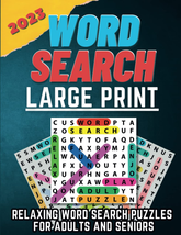 2023 Large Print Word Search Book for Adults and Seniors: Themed Relaxin... - $7.89