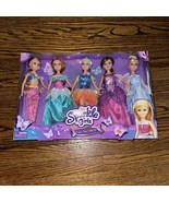 NEW Funville Sparkle Girlz Fairy Tale Collection Boxed Set of 5 Dolls 12... - $33.88 CAD