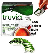 1 BOX  Truvia Calorie Free Naturally Sweetener  Stevia Leaf 400 Packets ... - $27.65