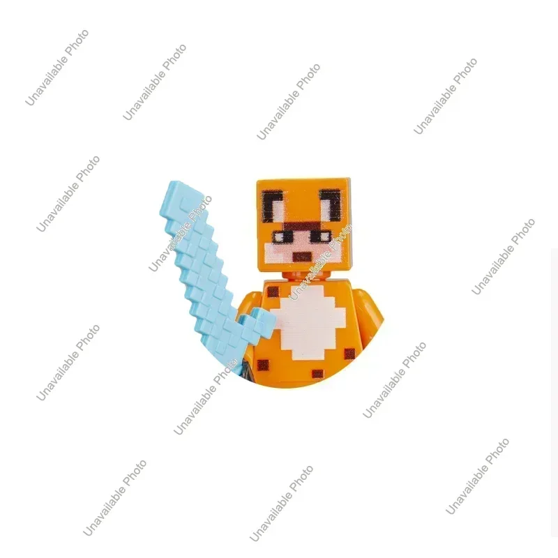 Hot Toys Cartoon Game Steve Pixel Figures My World Building Blocks (Wl2) - $7.00