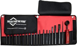 20-Piece Pro Metric Punch And Chisel Kit From Mayhew Tools (66287) - $149.93