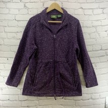 Stillwater Supply Co Sweatshirt Womens Sz M Purple Heathered Zip Up Draw... - £15.81 GBP
