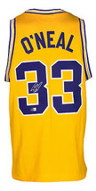 Shaquille O&#39;Neal Signé Or Lsu Tigers Rétro Marque Basketball Jersey Bas ITP - £335.60 GBP