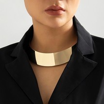 Exaggerated Chunky Metal Wire Torques Choker Necklace Women Collar Punk Gold Col - £14.01 GBP