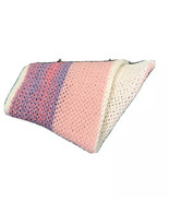 Infant Blanket Handmade Light &amp; Modern Stripe 30&quot; x 28&quot; - £12.51 GBP