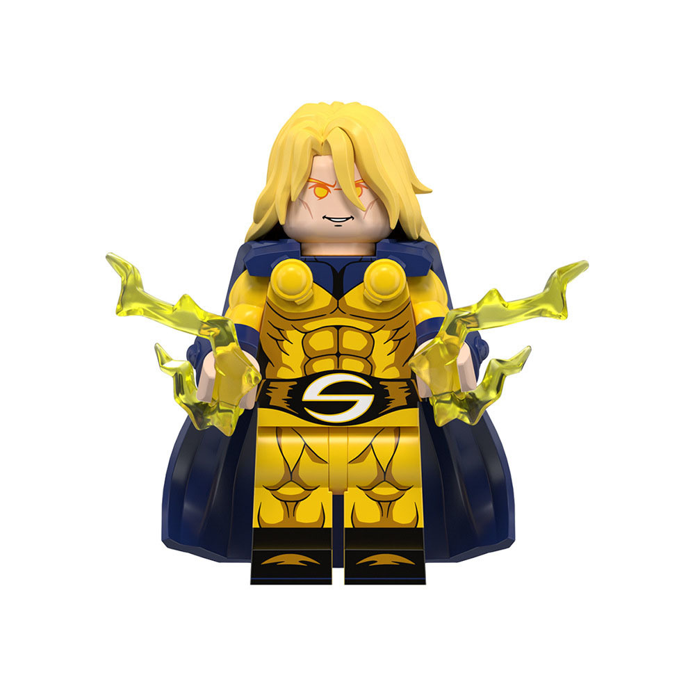 1 Piece Sentry Building Block Mini Figure with Yellow Lightning - $3.60