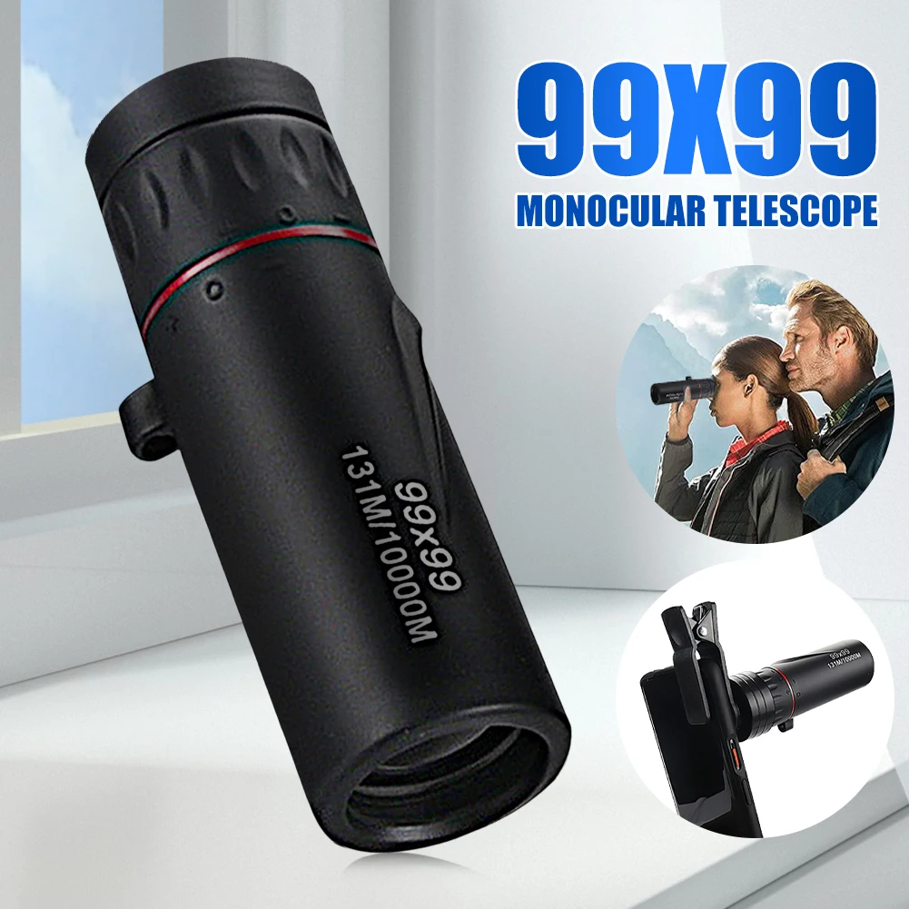 Sporting 99x99 High Magnification HD Monocular TeleA Low Light Night Vision Non- - £23.89 GBP