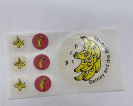 Vintage 80s CTP Scratch &amp; Sniff 7 Stickers Barney and the Bananas - £8.93 GBP