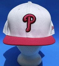 PHILADELPHIA PHILLIES New Era 59Fifty PINK/WHITE Fitted 7 3/4 Baseball M... - £17.27 GBP