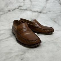 Cole Haan Pinch Penny Camel Brown Leather Slip-on Loafers Men&#39;s Size 9.5 M - £44.32 GBP