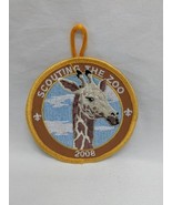 Scouting The Zoo 2008 Giraffe Boy Scout Embroidered Iron On Patch 3&quot; - $412.83 MXN