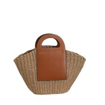 Straw Bag Rattan Handbag Handmade Weaving Bag Women Woven Beach Tote Bag... - £69.97 GBP+
