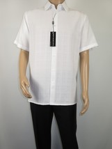 Men Short Sleeve Sport Shirt by BASSIRI Light Weight Soft Microfiber 60001 White image 2