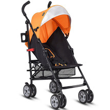 Folding Lightweight Baby Toddler Umbrella Travel Stroller-Orange - Color: Orange - $147.99
