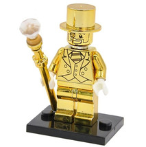 1pcs Mr Gold Limited Edition Chrom Golden Custom Minifigures Toys Gift - £4.46 GBP