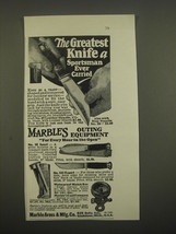 1938 Marble Arms Knives Ad - No. 49 Leather Handle, No. 60 Sport, No. 545 Expert - £14.50 GBP