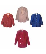 Talbots Wool Blazer Suit Jackets in Blue, Red, Maroon &amp; Camel Beige Size... - £31.13 GBP+