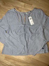 Juniors Hollister Co. Tie-Front Babydoll Top BNWTS XS $39.95 - £11.78 GBP