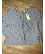 Juniors Hollister Co. Tie-Front Babydoll Top BNWTS XS $39.95 - €12,90 EUR