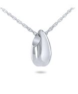 Teardrop Stainless Steel Pendant/Necklace Funeral Cremation Urn for Ashes - $1,333.89 MXN