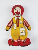 1970&#39;s Vintage Ronald McDonald Stuffed doll plush Pillow Toy Hanging 12&quot; Germany - £14.60 GBP