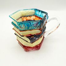 Painted Book Mug Novelty 3d Painted Book Coffee Mug Unique Books Stack Cup - $19.99