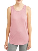 Athletic Works Women&#39;s Active Tank Top Tie Back Size XL (14-16) Rose Textured - £9.24 GBP