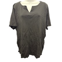 Talbots The Talbots Tee T Shirt Womens 3XP Black Pima Cotton Short Sleev... - $314.63 MXN