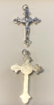 Silver Plated 2&quot; Crucifix Pendant,  New #11 - $3.00