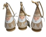 Midwest Tan Santa Finial Ornament for Tabletop or Tree nwt Sold As Is 3pc - £11.41 GBP