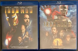 Lot of 2: Iron Man (2008) and Iron Man 2 (2010) (Blu-ray) Robert Downey Jr - £6.39 GBP