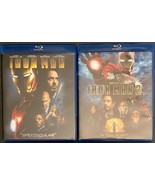 Lot of 2: Iron Man (2008) and Iron Man 2 (2010) (Blu-ray) Robert Downey Jr - $8.00