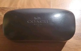 COACH AUTHENTIC EYEGLASSES SUNGLASSES LARGE BLACK HARD CASE ONLY CLAMSHELL  - $19.30