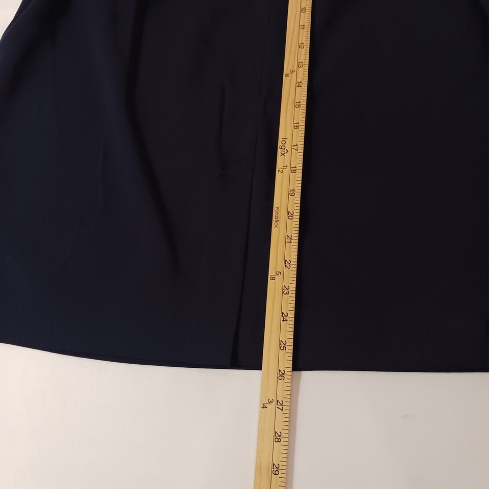 Laura Scott Women's Back Zip & Slit Blue Skirt Size 20W Waist 36" Made In USA Item image 12