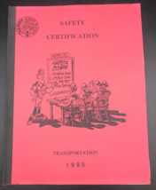 Vintage 1995 ATSF Santa Fe Railway Safety Certification Transportation W... - $18.55