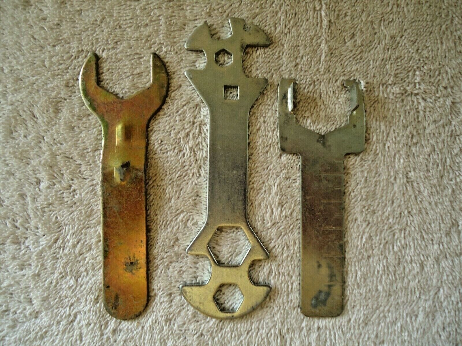 Primary image for Vintage Mixed Lot Of 3 Small Bicycle / Small Engine Wrenches " GREAT COLLECTIBLE