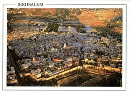 Aerial View Postcard City View Jerusalem, Israel - £11.57 GBP