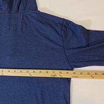 Mitchell & Ness ISLANDERS Women's Blue 1/4 Button Hoodie Pullover Sweatshirt M image 14